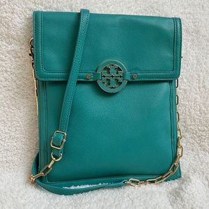 TORY BURCH TEAL CROSSBODY BAG